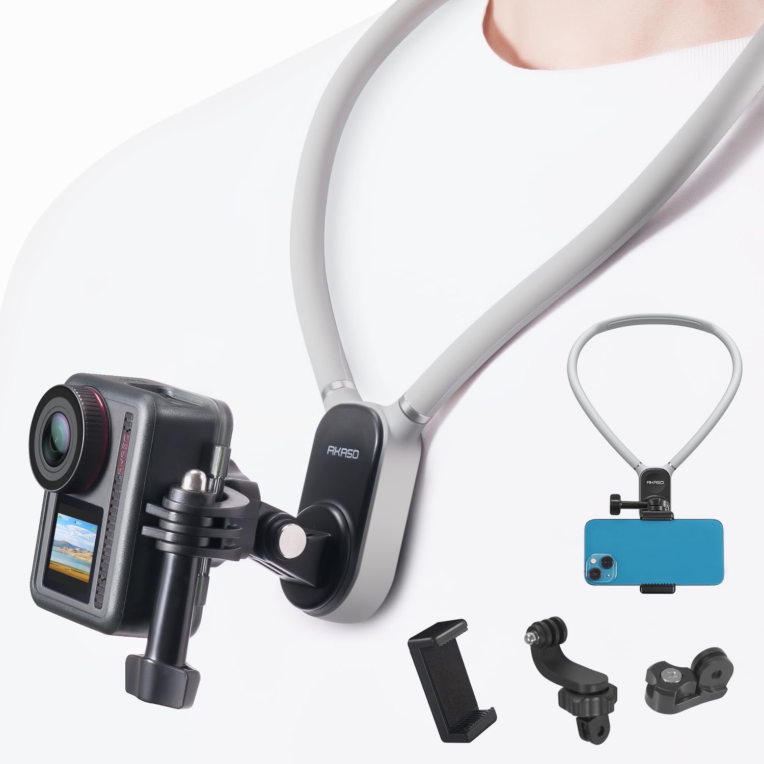 AKASO Necklace Mount Magnetic Design Neck Hanging Action Camera Accessories Compatible with Gopro hero 12 11 10 9 8 7 DJI Action 4 3 2 Osmo Insta360
AKASO Necklace Mount Magnetic Design Neck Hanging Action Camera Accessories Compatible with Gopro hero 12 11 10 9 8 7 DJI Action 4 3 2 Osmo Insta360