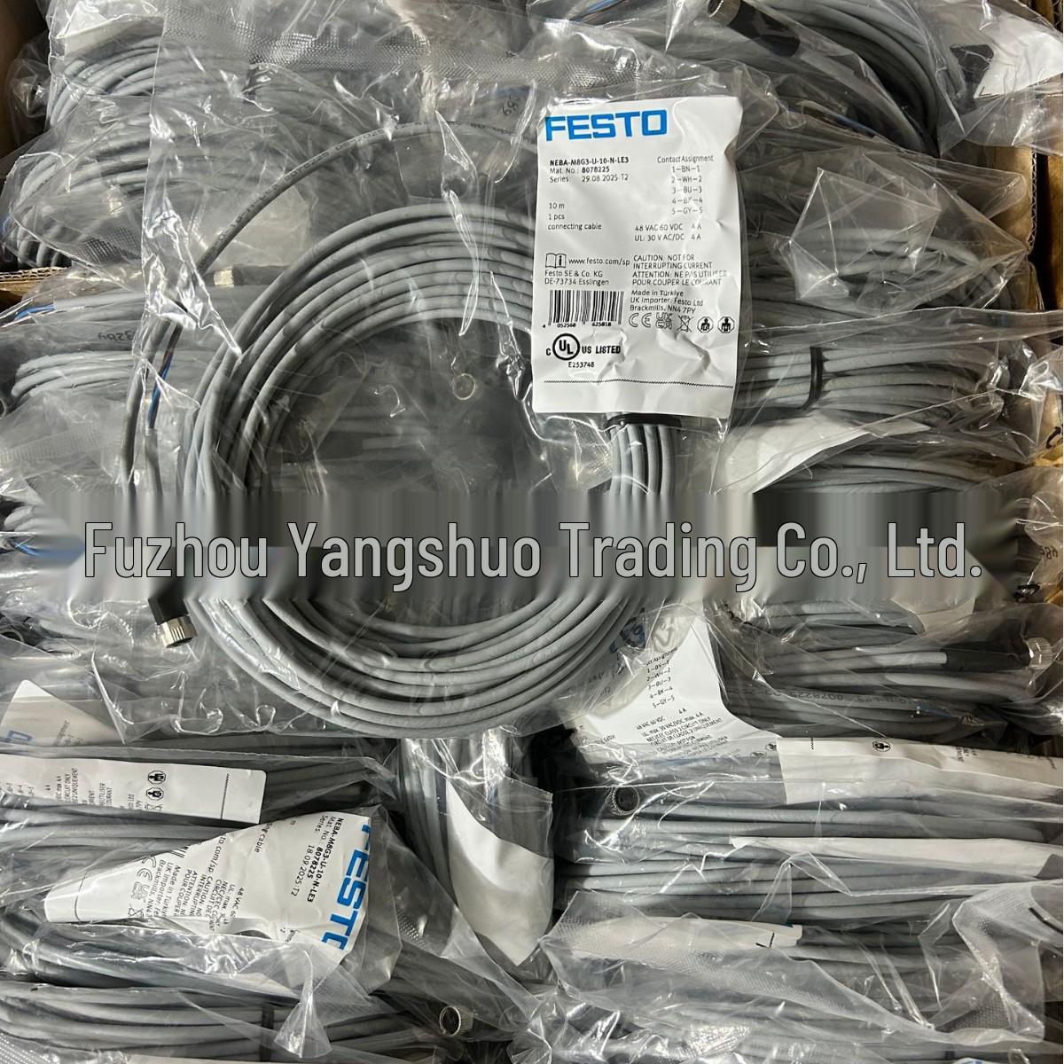 Festo 8078223 NEBA-M8G3-U-2.5-N-LE3 Connection Cable
Festo 8078223 NEBA-M8G3-U-2.5-N-LE3 Connection Cable
