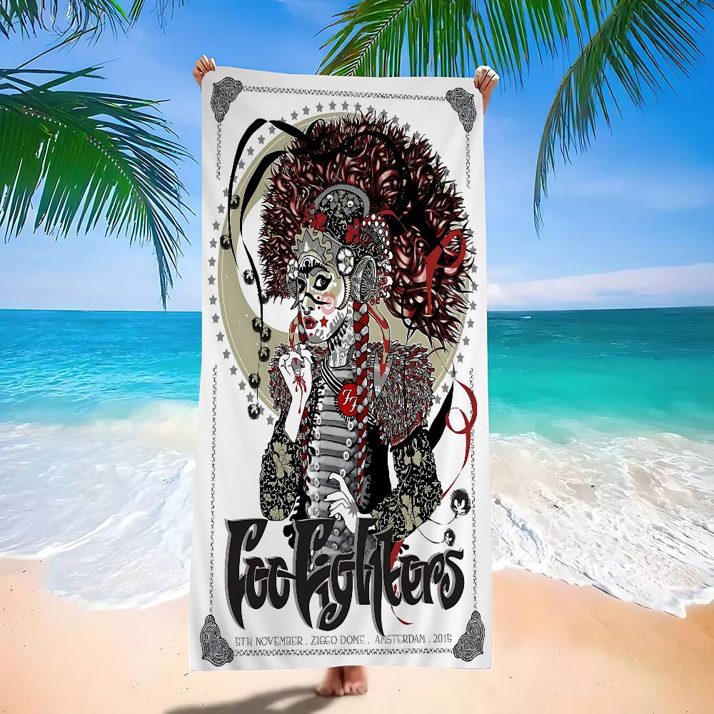 Band F-Foo Fighters Microfiber Beach Towel Absorbent Quick Dry Soft Yoga Swimming Resort Mountain Climbing Towel W30*H60(CM)
Band F-Foo Fighters Microfiber Beach Towel Absorbent Quick Dry Soft Yoga Swimming Resort Mountain Climbing Towel W30*H60(CM)