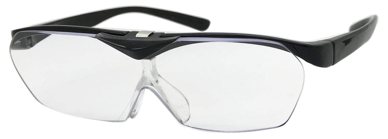 Magnifying Face Trick Magnifying Glass Glass, Loupe, 1.4x Magnification, Flip-Up Type, Glasses, Black, Hands-Free, Glasses-Type FTL03-1
Magnifying Face Trick Magnifying Glass Glass, Loupe, 1.4x Magnification, Flip-Up Type, Glasses, Black, Hands-Free, Glasses-Type FTL03-1
