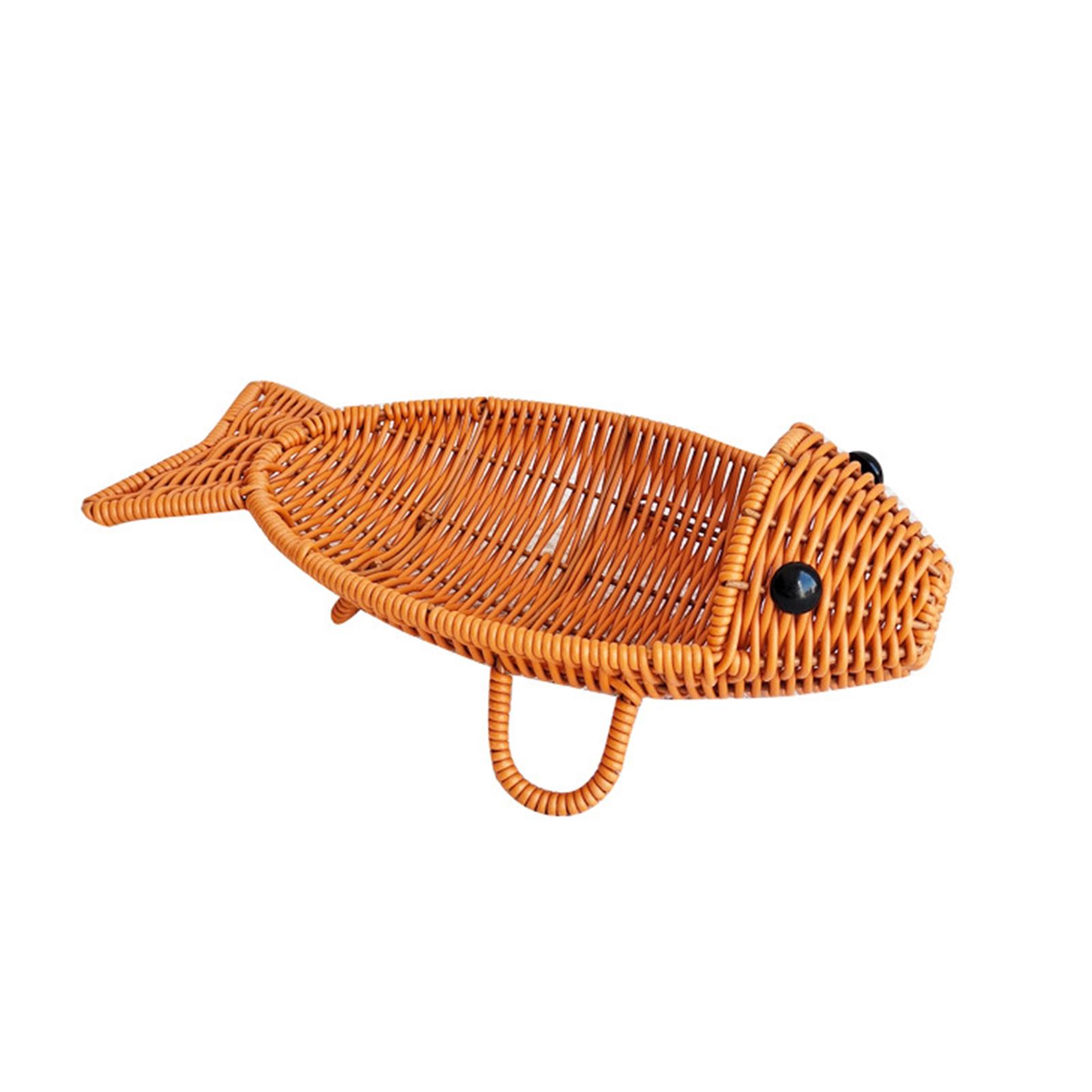 Легкая плетеная корзина для сервировки хлеба, фруктов, овощей и закусок в уникальной форме рыбы S
Легкая плетеная корзина для сервировки хлеба, фруктов, овощей и закусок в уникальной форме рыбы S