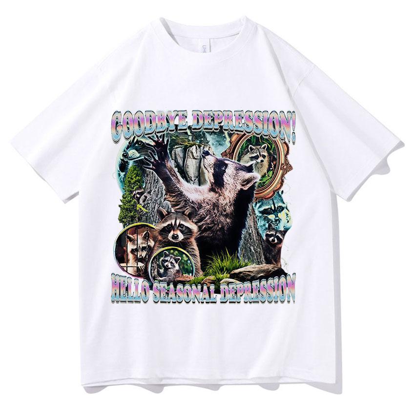 Funny Raccoon Meme Popluar Print T Shirt Unisex Women Harajuku Retro Tee Shirt Cotton Loose Daily Short Sleeve Tshirt Summer Unisex S
Funny Raccoon Meme Popluar Print T Shirt Unisex Women Harajuku Retro Tee Shirt Cotton Loose Daily Short Sleeve Tshirt Summer Unisex S