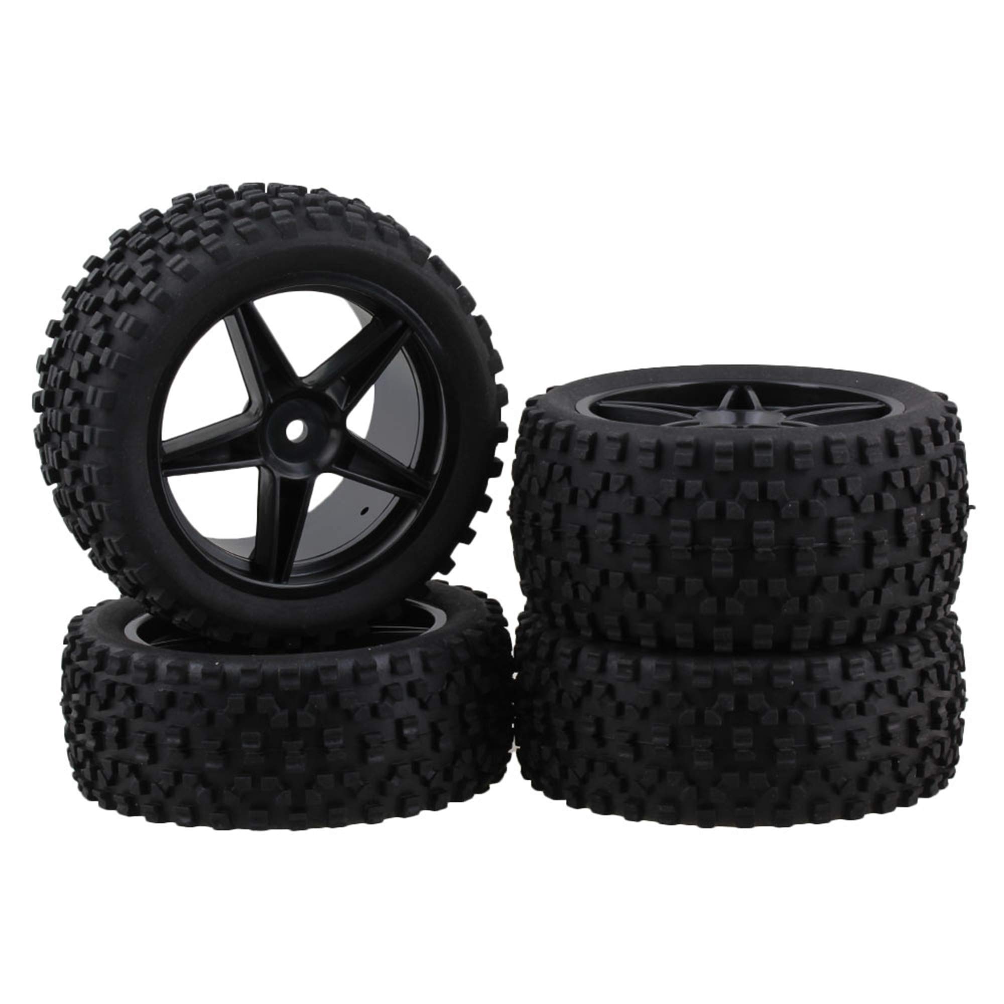 Mxfans 4pcs Black Dot Pattern Rubber Tire Black Pentagram Wheel Free for & RC110 Off-Road чорний
Mxfans 4pcs Black Dot Pattern Rubber Tire Black Pentagram Wheel Free for & RC110 Off-Road чорний