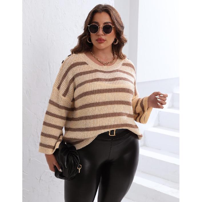 Пуловер свободного кроя с прямыми рукавами, декорированный пуговицами, с цветовыми блоками 1XL бежевый
Пуловер свободного кроя с прямыми рукавами, декорированный пуговицами, с цветовыми блоками 1XL бежевый