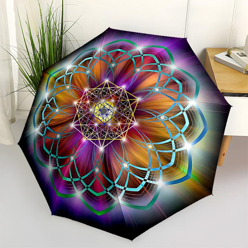 1pc Mandala Art Automatic Folding Umbrella - Portable Collapsible Design, 8-Rib Iron Frame, Durable Fabric yy251125166
1pc Mandala Art Automatic Folding Umbrella - Portable Collapsible Design, 8-Rib Iron Frame, Durable Fabric yy251125166