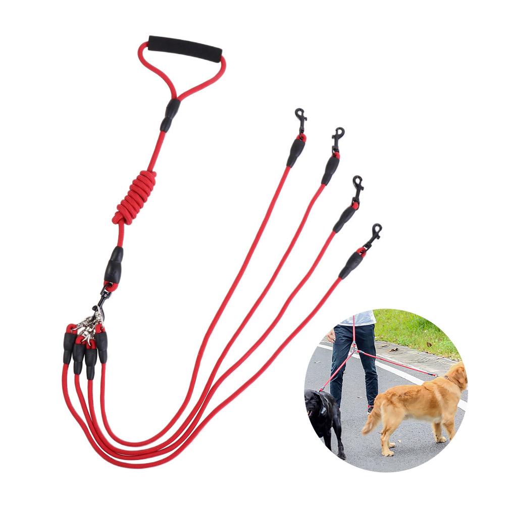Nylon Two Heads Dogs Leash Adjustable Dogs Traction Rope Pet Supplies 2/3/4 Way Pet Leash Outdoor Red-Two Ropes
Nylon Two Heads Dogs Leash Adjustable Dogs Traction Rope Pet Supplies 2/3/4 Way Pet Leash Outdoor Red-Two Ropes
