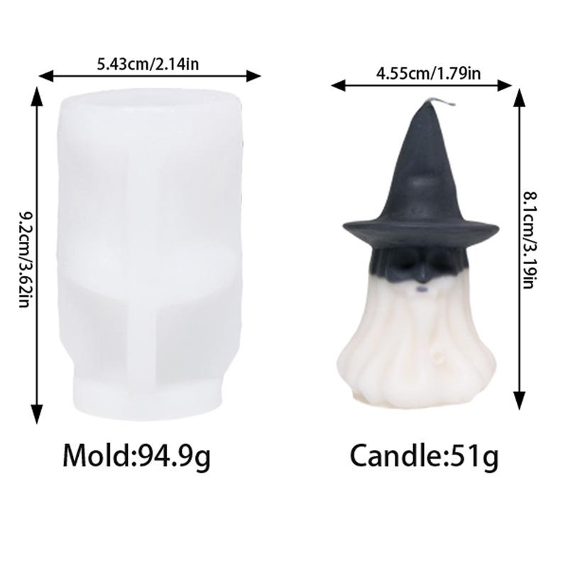 Ghost Halloween Candle Mold DIY Halloween Candle Crafts Plaster Resin Cast Mold Home Artwork Make Halloween Gifts
Ghost Halloween Candle Mold DIY Halloween Candle Crafts Plaster Resin Cast Mold Home Artwork Make Halloween Gifts