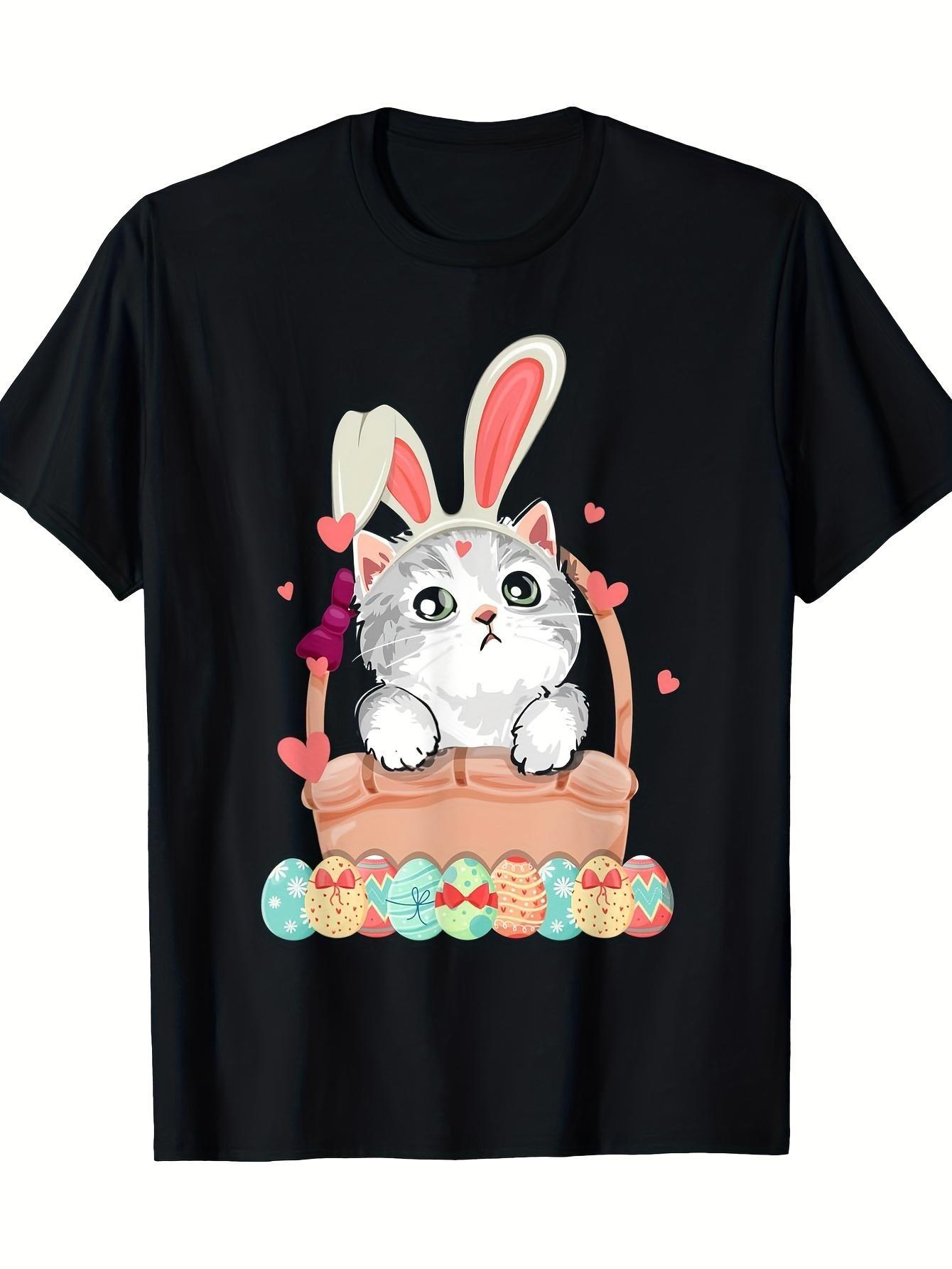Men s and Women s Matching Vintage Easter Bunny and Cat Easter Egg Print T-Shirt - Short-sleeved Round-neck Casual Top T Shir... 5XL різнокольоровий
Men s and Women s Matching Vintage Easter Bunny and Cat Easter Egg Print T-Shirt - Short-sleeved Round-neck Casual Top T Shir... 5XL різнокольоровий