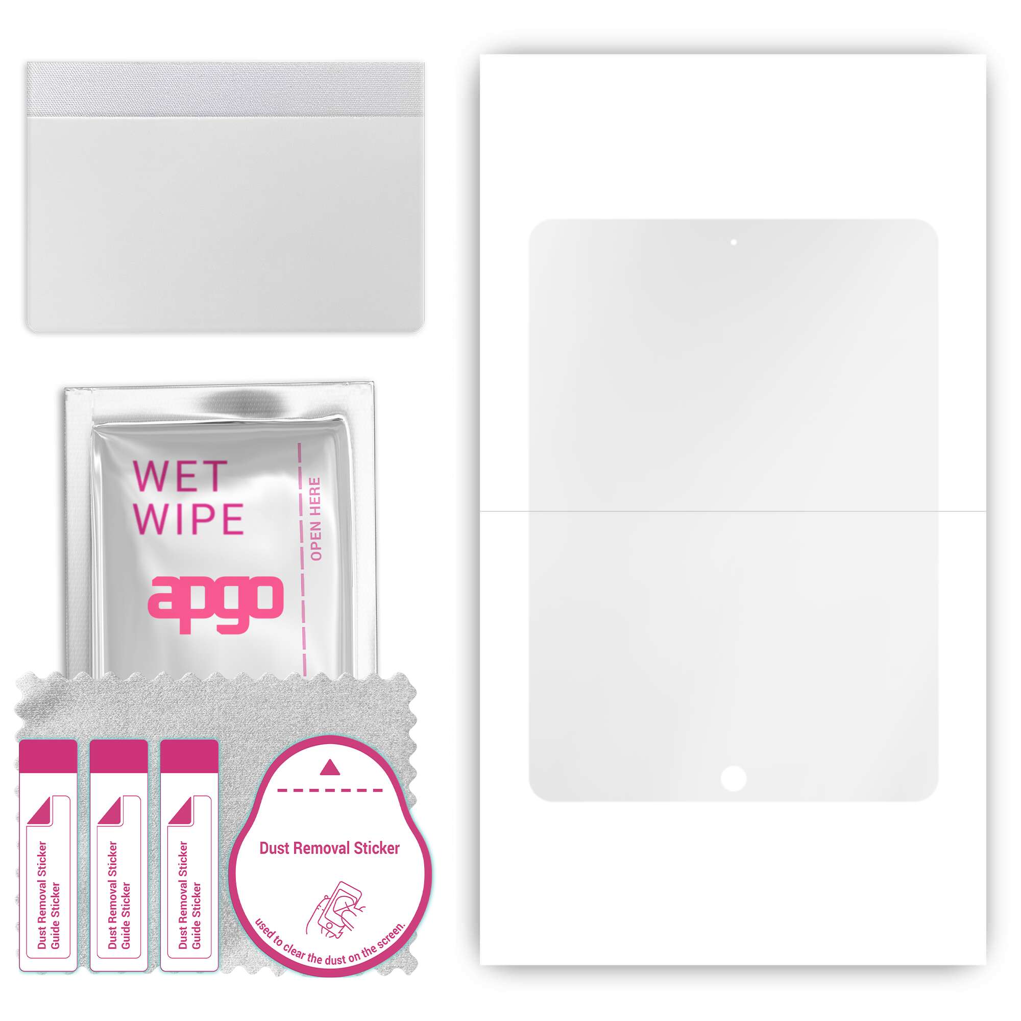 apgo Hydrogel Ultra-Clear Screen Protector для Apple iPad 9.7 (2017 р), Гідрогелева плівка, гнучкий, м’який ТПУ з позиціонуючим шаром, легке встановлення
apgo Hydrogel Ultra-Clear Screen Protector для Apple iPad 9.7 (2017 р), Гідрогелева плівка, гнучкий, м’який ТПУ з позиціонуючим шаром, легке встановлення