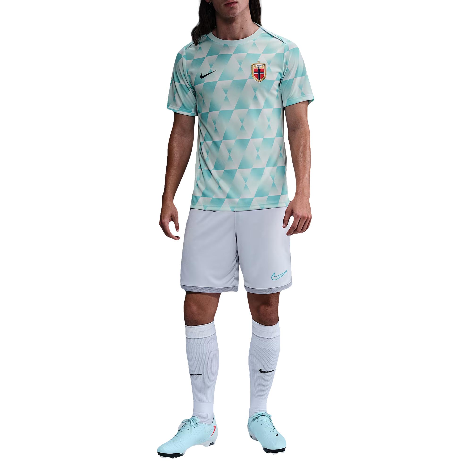 Nike Влагоотводящая приталенная футболка с коротким рукавом Dri-Fit Norway Academy Pro для мужчин FZ9713-474 L
Nike Влагоотводящая приталенная футболка с коротким рукавом Dri-Fit Norway Academy Pro для мужчин FZ9713-474 L