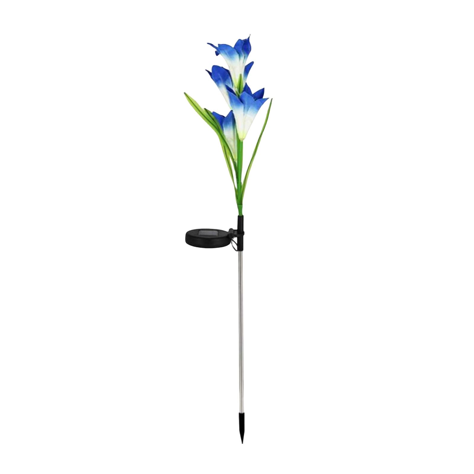 Solar Powered Outdoor Garden Light with Artificial Lily Flower Design for Yard Patio Pathway Decoration with Stake Mount One Size синий
Solar Powered Outdoor Garden Light with Artificial Lily Flower Design for Yard Patio Pathway Decoration with Stake Mount One Size синий