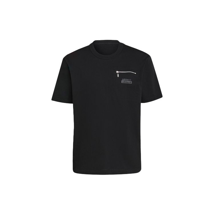 Adidas Originals Trefoil Logo Print Zipper Short Sleeve T-Shirt Men Tops Black H36247
Adidas Originals Trefoil Logo Print Zipper Short Sleeve T-Shirt Men Tops Black H36247