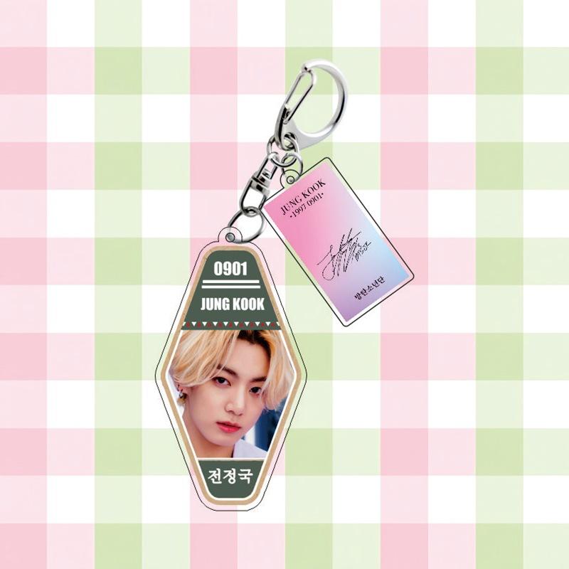 BTS Keychain, Bangtan Boys Keyring with Photo, Birthday & Signature Tag, Kpop ARMY Fans Bag Charm(Jin / RM / Suga / Jimin / V / J-Hope / Jungkook) JUNGKOOK
BTS Keychain, Bangtan Boys Keyring with Photo, Birthday & Signature Tag, Kpop ARMY Fans Bag Charm(Jin / RM / Suga / Jimin / V / J-Hope / Jungkook) JUNGKOOK