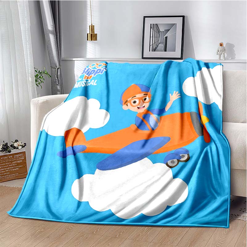 Cartoon Kids Host Big Face Print Flannel Blanket, Bright Blue & Orange Soft Throw Blanket 80cm x 120cm
Cartoon Kids Host Big Face Print Flannel Blanket, Bright Blue & Orange Soft Throw Blanket 80cm x 120cm