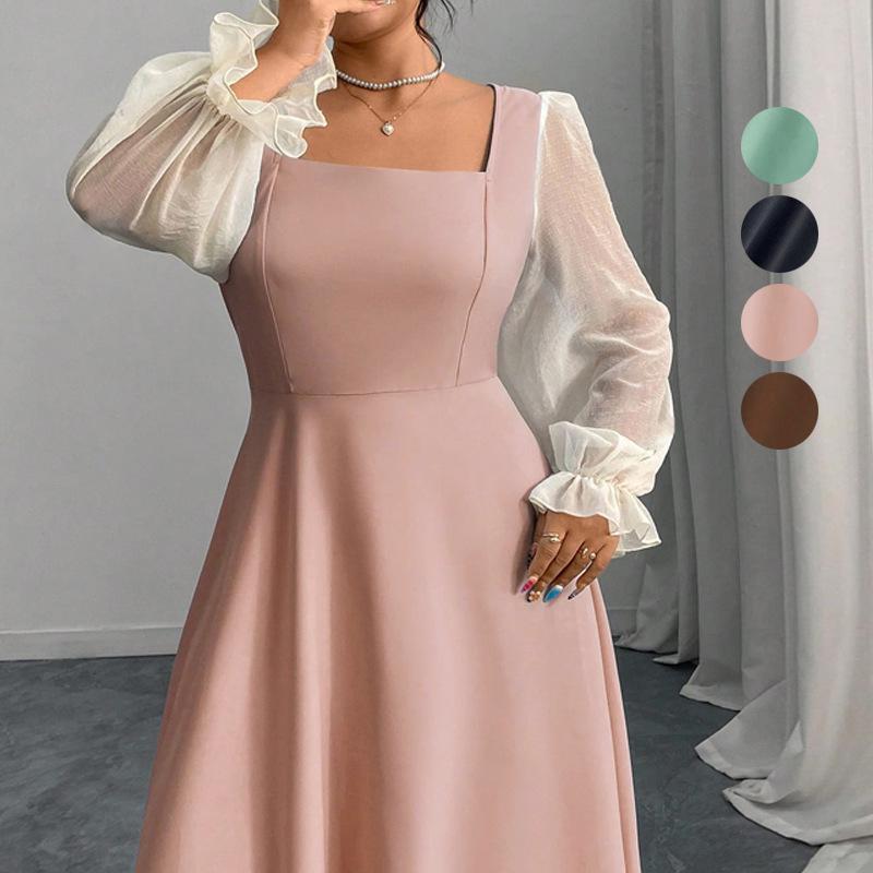 Women s Elegant Black Square Neck Puff Sleeve Mesh Dress XL рожевий
Women s Elegant Black Square Neck Puff Sleeve Mesh Dress XL рожевий