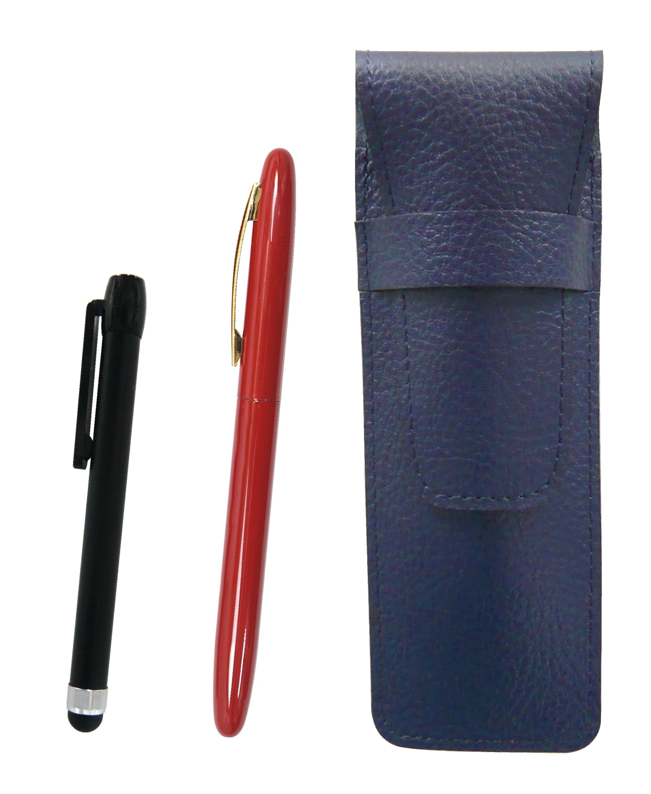 Grained leather pencil case blue metal touch bar black and all brass Blasda Capo rotary ballpoint pen Hysteric Red set SASL-ALB-JT12
Grained leather pencil case blue metal touch bar black and all brass Blasda Capo rotary ballpoint pen Hysteric Red set SASL-ALB-JT12