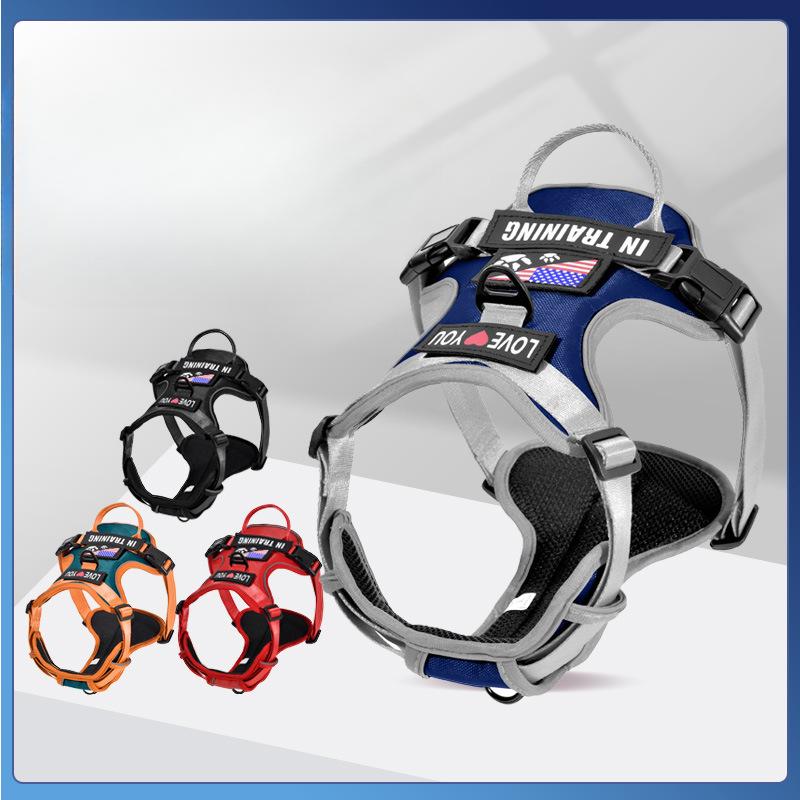 Dog Leash Vest-style Large Medium and Small Dog Breathable and Comfortable Chest Strap Night Reflective Dog Leash Pet Supplies S -
Dog Leash Vest-style Large Medium and Small Dog Breathable and Comfortable Chest Strap Night Reflective Dog Leash Pet Supplies S -
