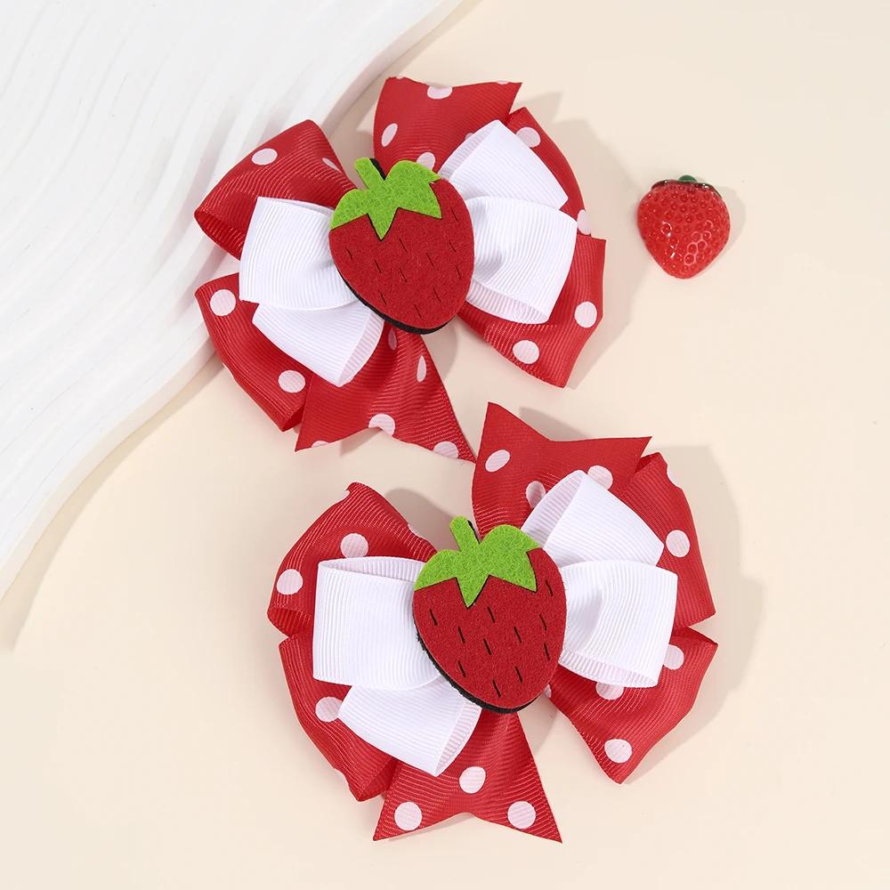 2Pcs Strawberry Hair Clip Sweet Polka Dot Ribbon Fashion Bow Barrettes For Girl Children Baby Trendy Accessories Headwear 2025 земляничный
2Pcs Strawberry Hair Clip Sweet Polka Dot Ribbon Fashion Bow Barrettes For Girl Children Baby Trendy Accessories Headwear 2025 земляничный
