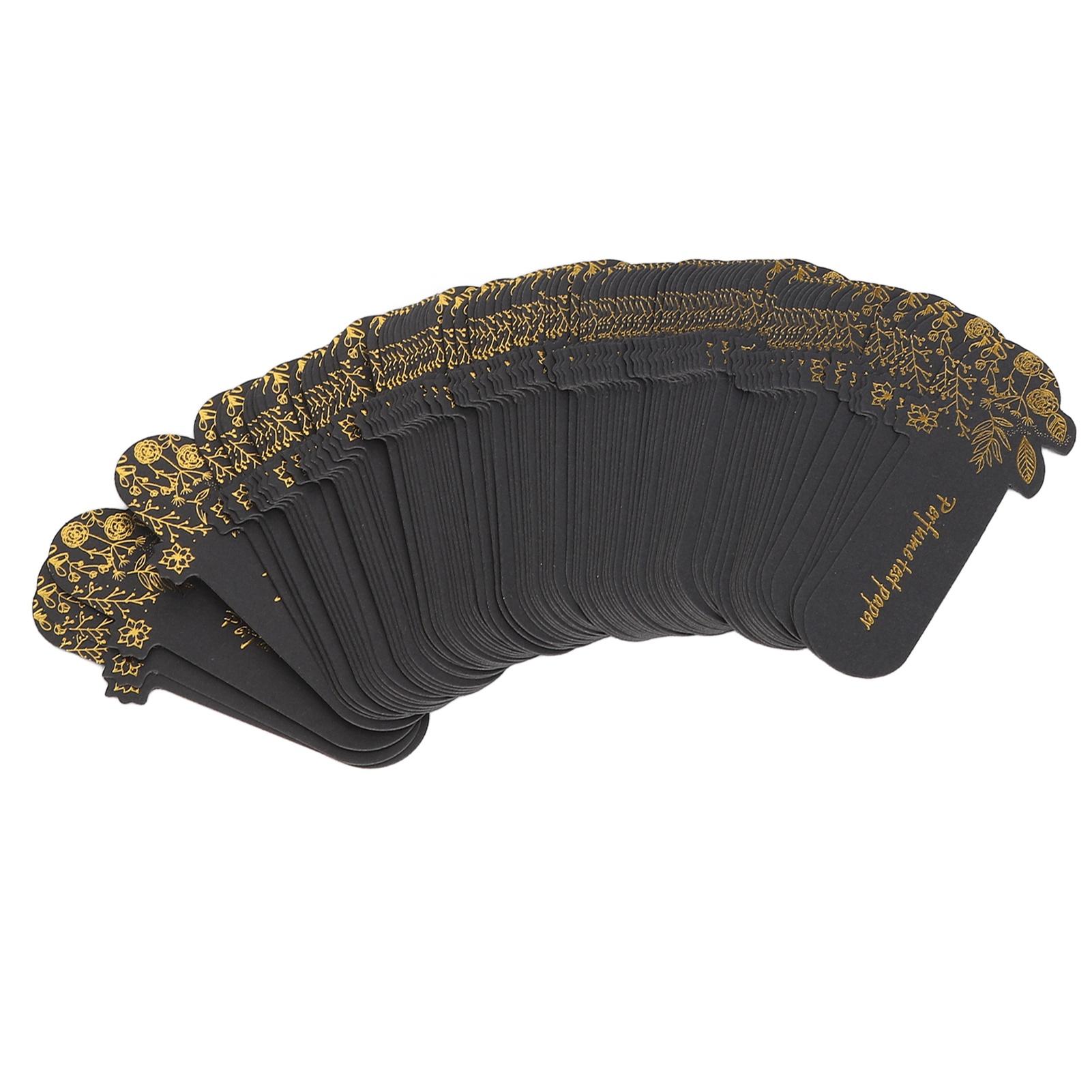 100pcs Disposable Perfume Tester Strips Bookmarks Fragrances Black Perfume Test Strips for Essential Oil
100pcs Disposable Perfume Tester Strips Bookmarks Fragrances Black Perfume Test Strips for Essential Oil