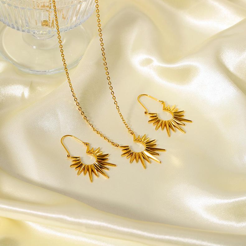European & American Fashion Sunflower Pendant Necklace - Stainless Steel, Non-Fading Jewelry
European & American Fashion Sunflower Pendant Necklace - Stainless Steel, Non-Fading Jewelry
