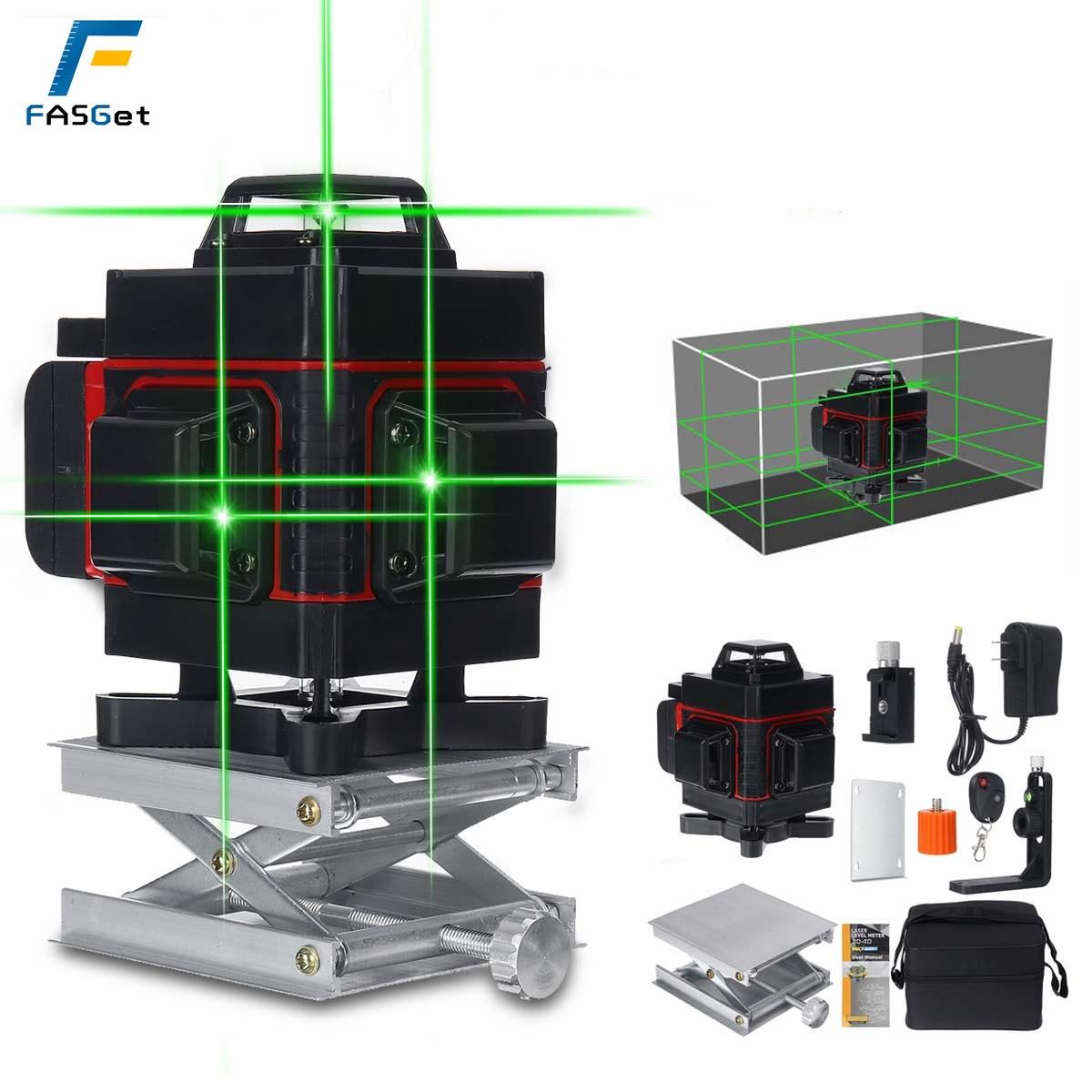 FASGet 4D 16Lines Лазерный уровень Зеленый Самовыравнивающийся 360 горизонтальный вертикальный поперечный луч лазерный уровень с удаленным светодиодным дисплеем
FASGet 4D 16Lines Лазерный уровень Зеленый Самовыравнивающийся 360 горизонтальный вертикальный поперечный луч лазерный уровень с удаленным светодиодным дисплеем