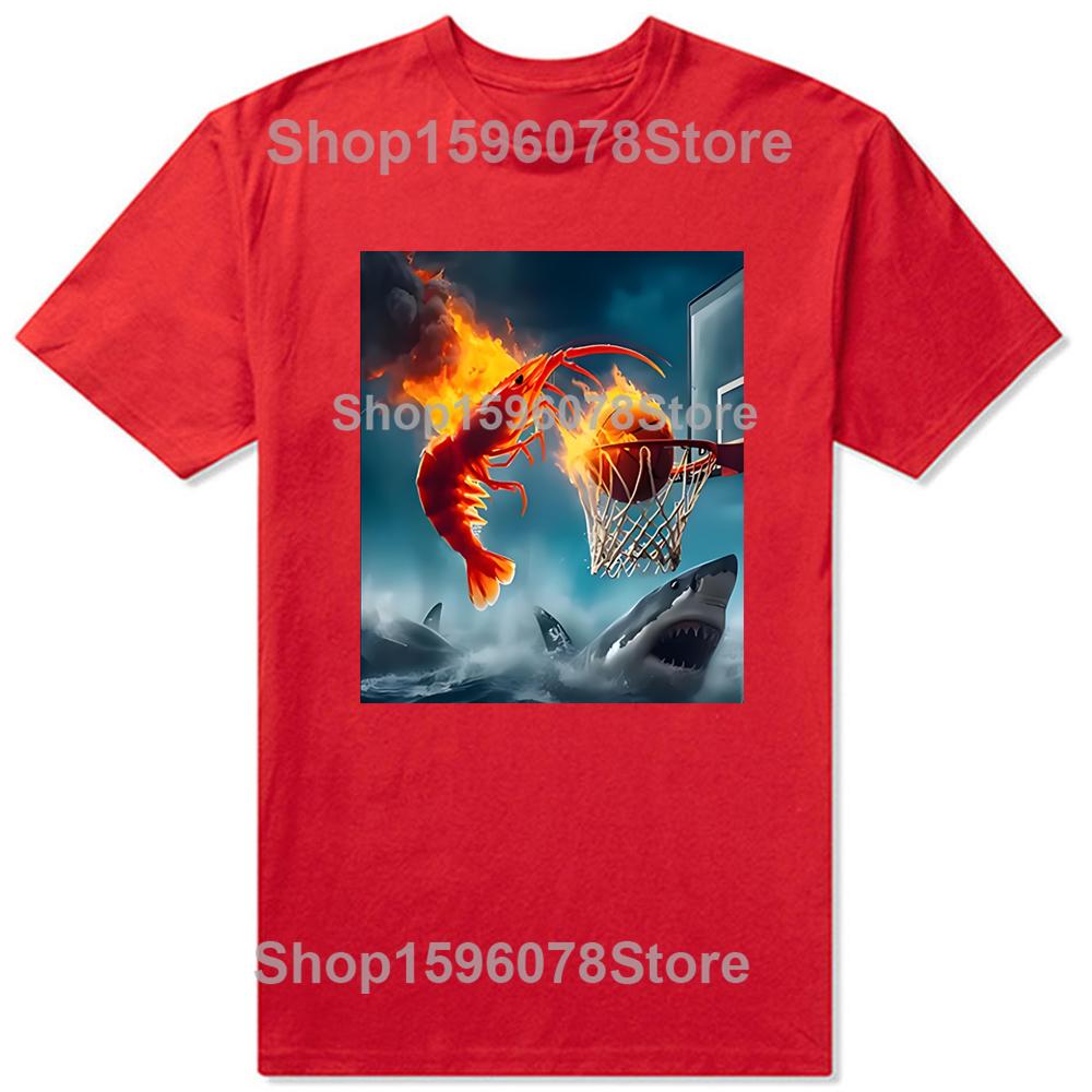 Funny Retro Shrimp Dunking on Shark Cotton Tops Fitness TShirt Oversized Unisex Tshirt Graphic Tees Mens Clothing Streetwear S
Funny Retro Shrimp Dunking on Shark Cotton Tops Fitness TShirt Oversized Unisex Tshirt Graphic Tees Mens Clothing Streetwear S
