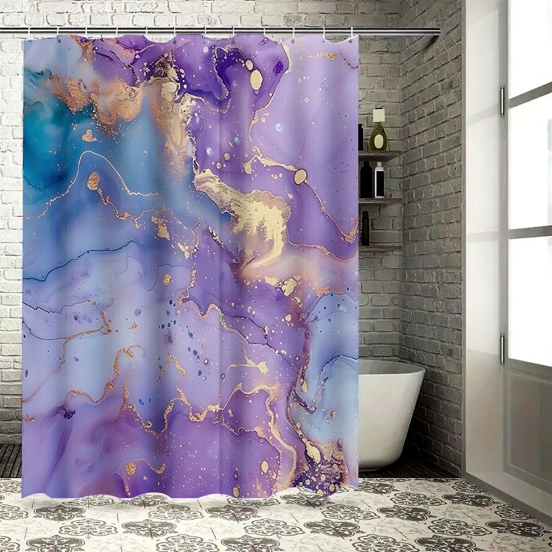 Abstract Art Shower Curtain With Gold Accents For Bathroom Decor - Modern And Elegant Design Waterproof Durable Easy-Clean W60H190(CM)-1 Pcs
Abstract Art Shower Curtain With Gold Accents For Bathroom Decor - Modern And Elegant Design Waterproof Durable Easy-Clean W60H190(CM)-1 Pcs