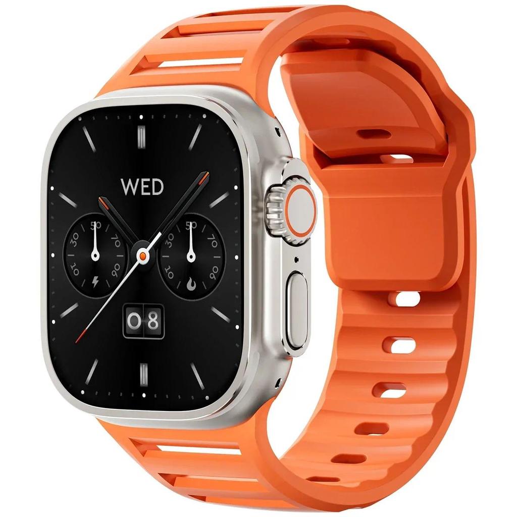 Silicone Strap compatible for Apple watch Ultra 3 2 1 49mm 46mm 45mm 44mm 42mm for iwatch Series 11 10 9 8 7 6 SE 5 4 3 2 1 44mm 45mm 46mm 49mm помаранчевий
Silicone Strap compatible for Apple watch Ultra 3 2 1 49mm 46mm 45mm 44mm 42mm for iwatch Series 11 10 9 8 7 6 SE 5 4 3 2 1 44mm 45mm 46mm 49mm помаранчевий