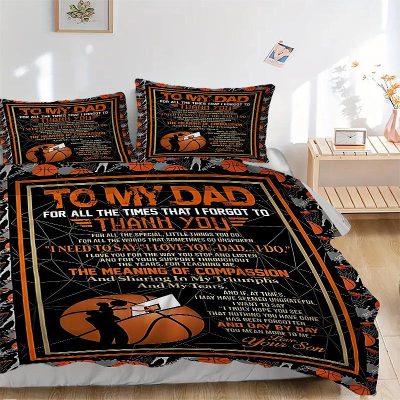 3pcs Basketball Dad Gift Duvet Cover Set - Machine Washable, Includes 1 Cover and 2 Pillowcases, No Core Included yy251013091 135x200cm
3pcs Basketball Dad Gift Duvet Cover Set - Machine Washable, Includes 1 Cover and 2 Pillowcases, No Core Included yy251013091 135x200cm
