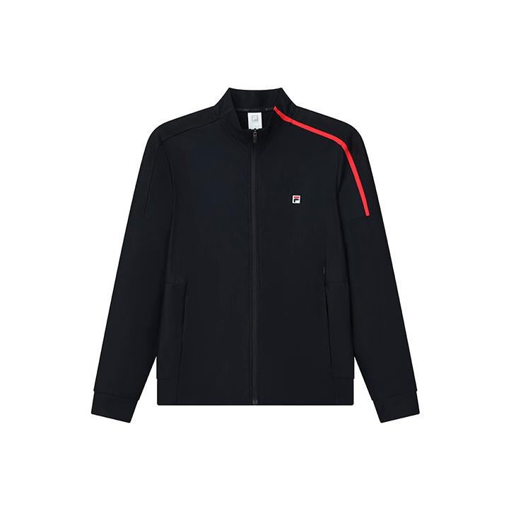 FILA Athletics Однотонная куртка с логотипом для тенниса, профессиональная спортивная вязаная куртка со стойкой, мужская куртка, королевско-синяя A11M223501F-NV XL