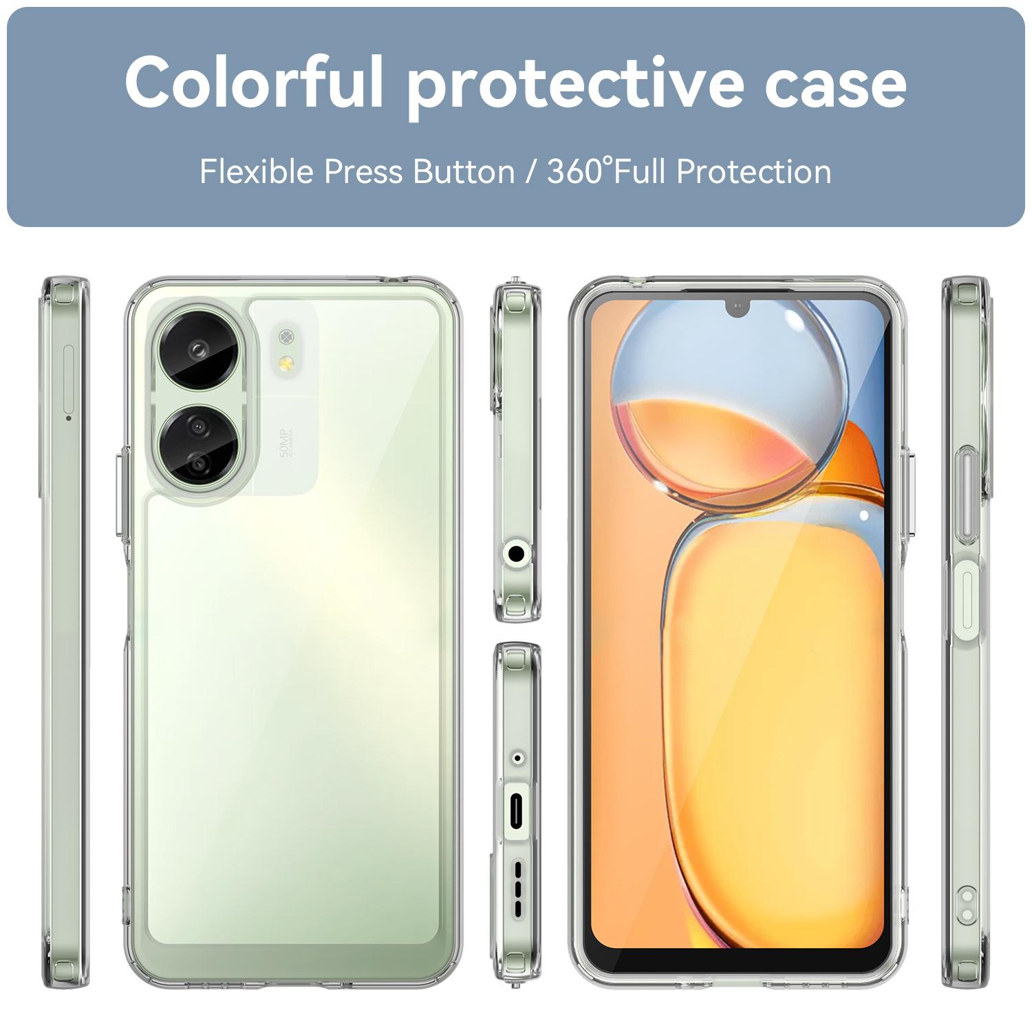 For Xiaomi Redmi 13C 4G/Poco C65 4G Transparent Case Electroplating Buttons (Big Rear Lens Hole) A
For Xiaomi Redmi 13C 4G/Poco C65 4G Transparent Case Electroplating Buttons (Big Rear Lens Hole) A