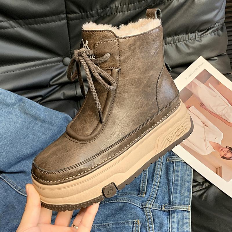 Женские зимние ботильоны на платформе, короткие, плюшевые, на среднем каблуке, хлопковые туфли, зима 2025, новый тренд, дизайнерские, на шнуровке, теплые, женские ботинки 35
Женские зимние ботильоны на платформе, короткие, плюшевые, на среднем каблуке, хлопковые туфли, зима 2025, новый тренд, дизайнерские, на шнуровке, теплые, женские ботинки 35
