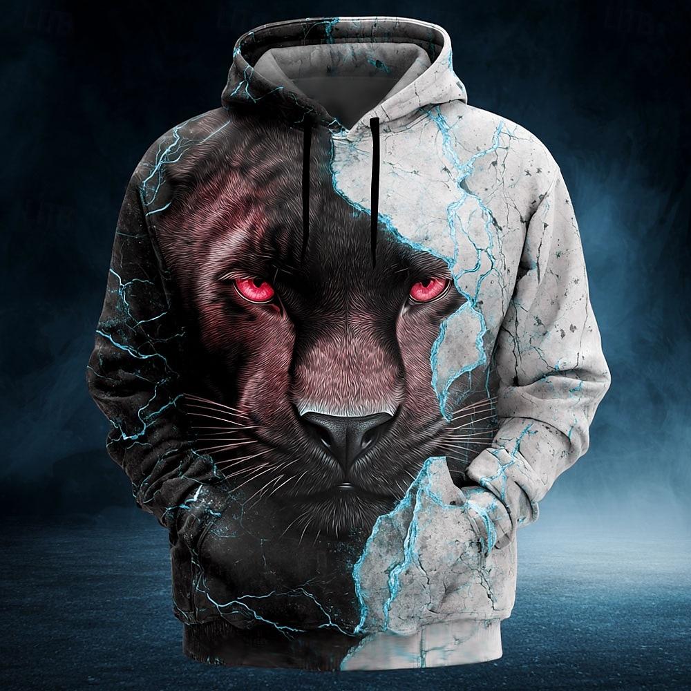 Funny 3D Animal Print Hoodie For Men Fashion Tiger Wolf Pattern Oversized Sweatshirts Autumn and Winter Casual Clothing Pullover 6XL
Funny 3D Animal Print Hoodie For Men Fashion Tiger Wolf Pattern Oversized Sweatshirts Autumn and Winter Casual Clothing Pullover 6XL
