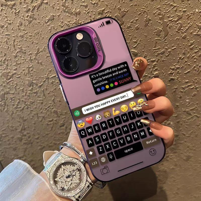 Emoji Keyboard Phone Case for iPhone 17 16 15 14 Plus 13 12 11 Pro Max Cute Chat Pattern TPU Fashion Protective Cover For iPhone 11 фіолетовий
Emoji Keyboard Phone Case for iPhone 17 16 15 14 Plus 13 12 11 Pro Max Cute Chat Pattern TPU Fashion Protective Cover For iPhone 11 фіолетовий