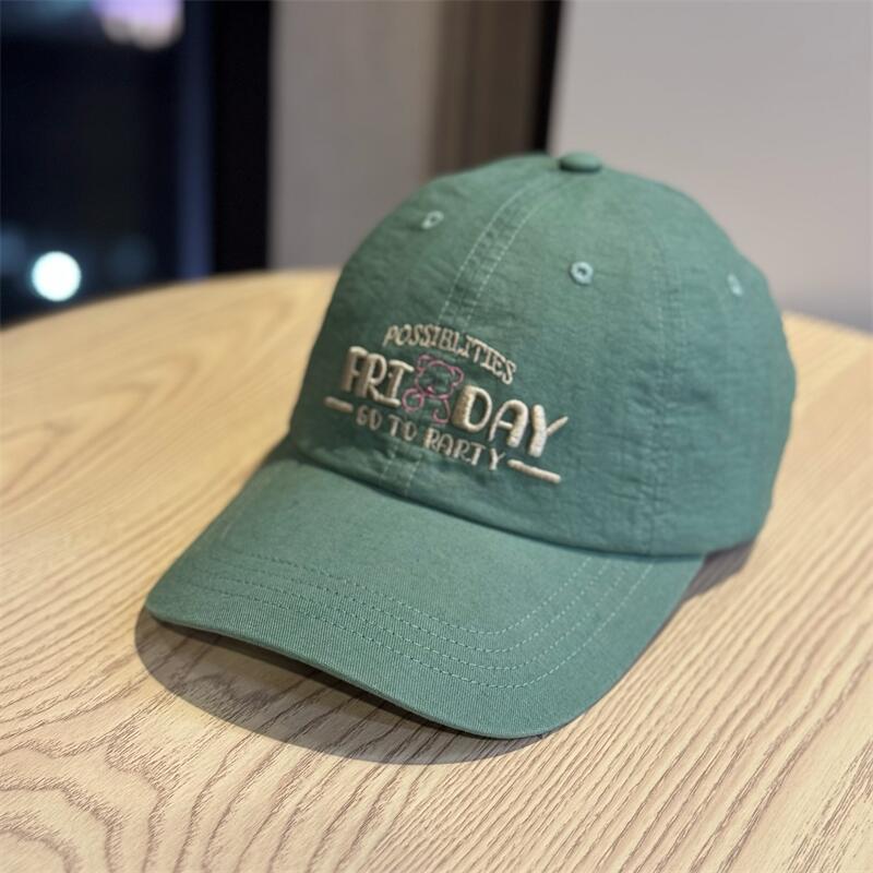 2026New cartoon cute bear embroidered soft-top baseball cap with wide brim, makes the face look smaller, suitable for outings and sun protection Adult54-60Adjustable темно-зелений колір
2026New cartoon cute bear embroidered soft-top baseball cap with wide brim, makes the face look smaller, suitable for outings and sun protection Adult54-60Adjustable темно-зелений колір
