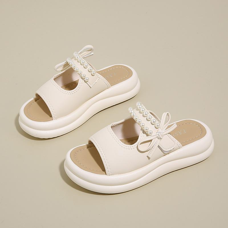 Wear pearl bow one-word slippers for women in the summer of 2025, new versatile thick-bottomed casual Birkencool slippers 41
Wear pearl bow one-word slippers for women in the summer of 2025, new versatile thick-bottomed casual Birkencool slippers 41
