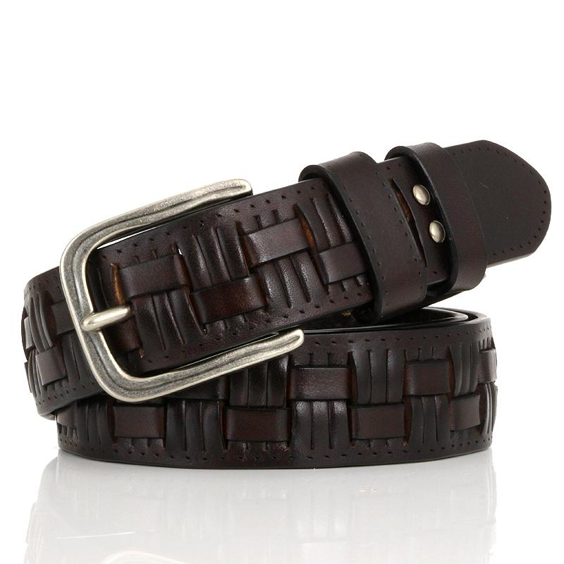 Genuine Leather Braided Belt Man Fashion Male Belts Luxury Design Waist Strap Male Quality First Layer Cow Skin Belt for Jeans 130cm глибокий кавового кольору
Genuine Leather Braided Belt Man Fashion Male Belts Luxury Design Waist Strap Male Quality First Layer Cow Skin Belt for Jeans 130cm глибокий кавового кольору