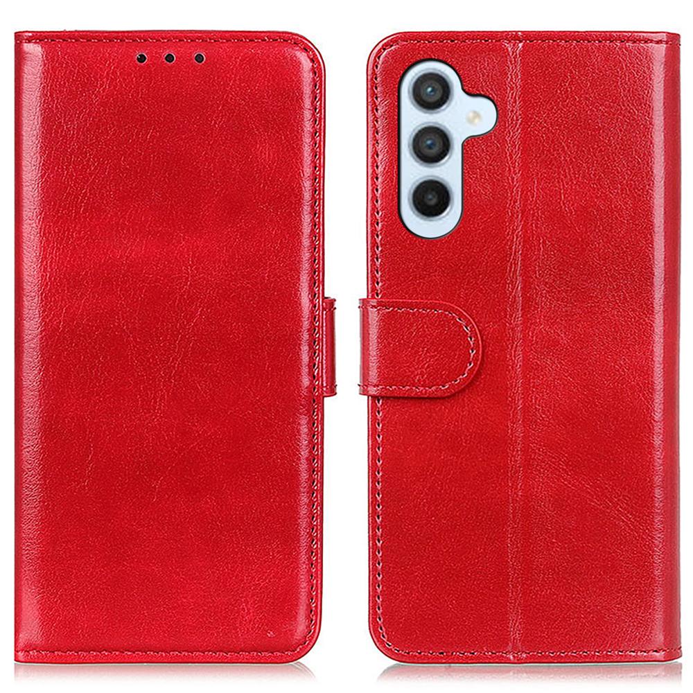 For Samsung Galaxy A55 5G Case Anti-Scratch Crazy Horse Texture PU Leather Phone Stand Cover Red
For Samsung Galaxy A55 5G Case Anti-Scratch Crazy Horse Texture PU Leather Phone Stand Cover Red