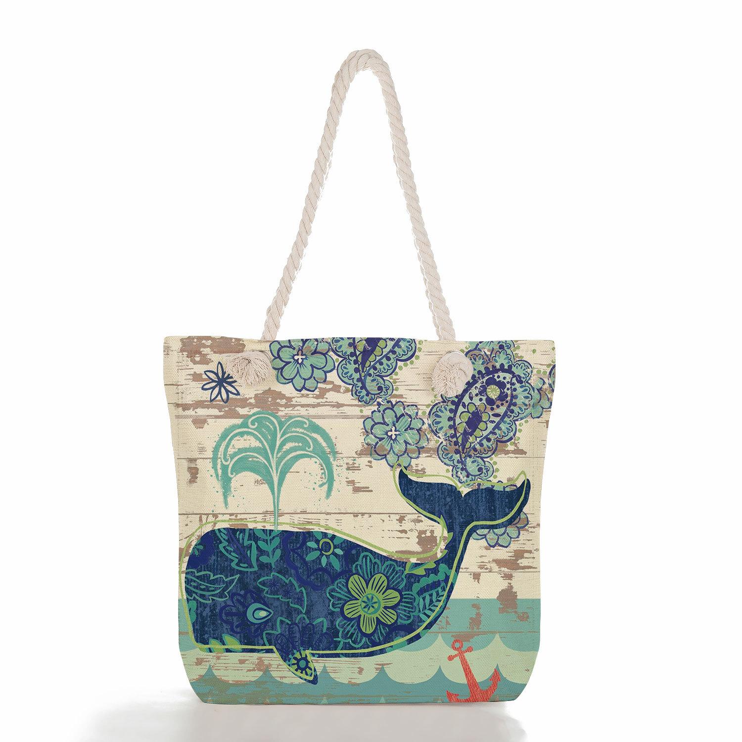 Multifunctional Octopus turtle Printed Thick Rope Shoulder Beach Bag Casual large capacity handbag 0119 KTB
Multifunctional Octopus turtle Printed Thick Rope Shoulder Beach Bag Casual large capacity handbag 0119 KTB
