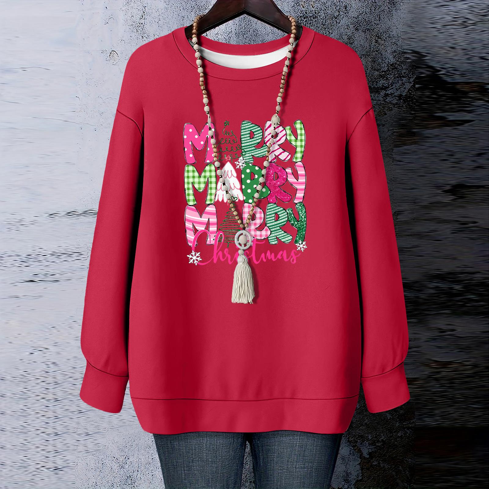 Ladies Christmas Printed Round Neck Long Sleeved T-shirt Sweatshirt Top L
Ladies Christmas Printed Round Neck Long Sleeved T-shirt Sweatshirt Top L