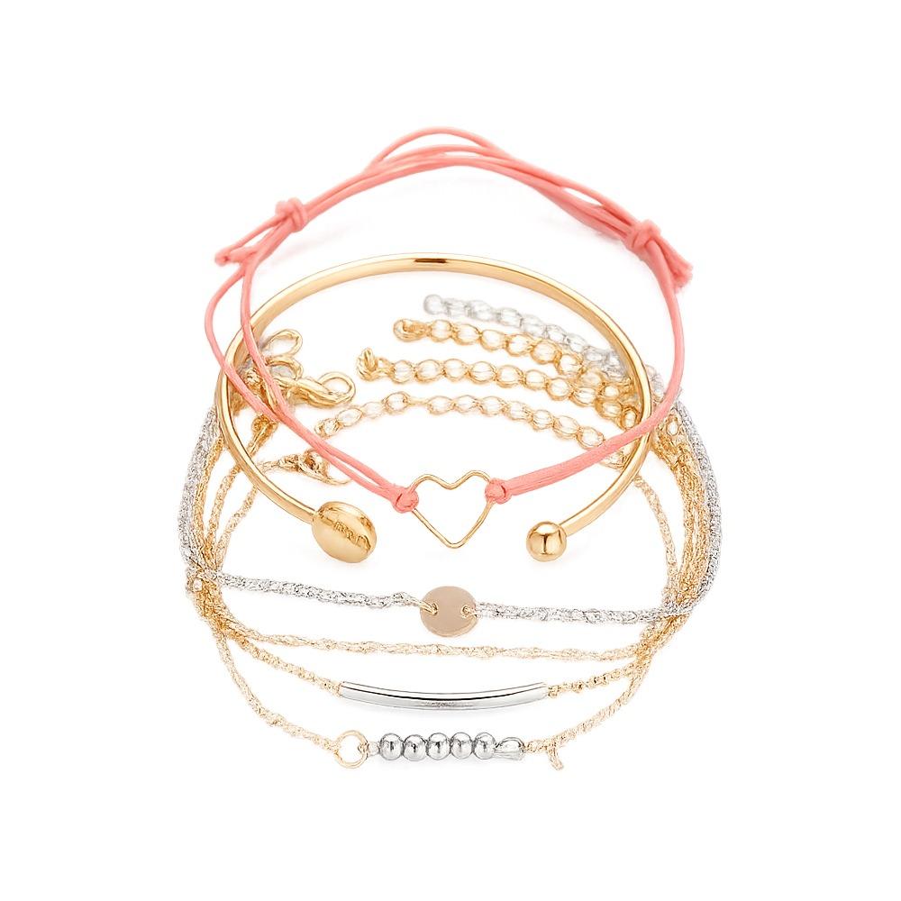 6Pcs Stackable Layered Bracelet Set Zinc Zinc Alloy Multilayer Bracelets Wrap Bangle Jewelry for Women Girls 6Pcs
6Pcs Stackable Layered Bracelet Set Zinc Zinc Alloy Multilayer Bracelets Wrap Bangle Jewelry for Women Girls 6Pcs