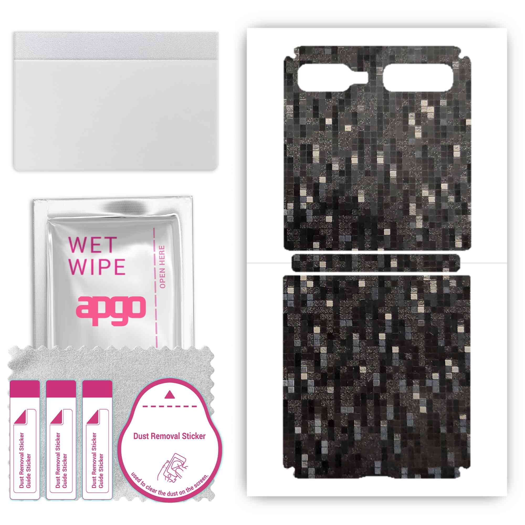 Apgo Protective Skin Sticker для задньої панелі, сумісний із Samsung Galaxy Z Flip 5G (перша модель 5G), Обгортка плівка, фольга, вініл - візерунок чорного кольору
Apgo Protective Skin Sticker для задньої панелі, сумісний із Samsung Galaxy Z Flip 5G (перша модель 5G), Обгортка плівка, фольга, вініл - візерунок чорного кольору
