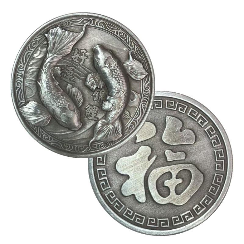 1Pcs Collectibles New Year s Christmas Gifts 2026 Chinese Koi Vintage Coin Lucky Coin Fu Commemorative Coin срібний
1Pcs Collectibles New Year s Christmas Gifts 2026 Chinese Koi Vintage Coin Lucky Coin Fu Commemorative Coin срібний