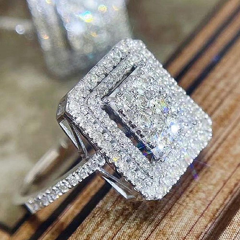 Huitan Sparkling Cubic Zirconia Rings for Women Luxury Trendy Square-shaped Wedding Bands Accessories High Quality 2022 Zircon 6
Huitan Sparkling Cubic Zirconia Rings for Women Luxury Trendy Square-shaped Wedding Bands Accessories High Quality 2022 Zircon 6