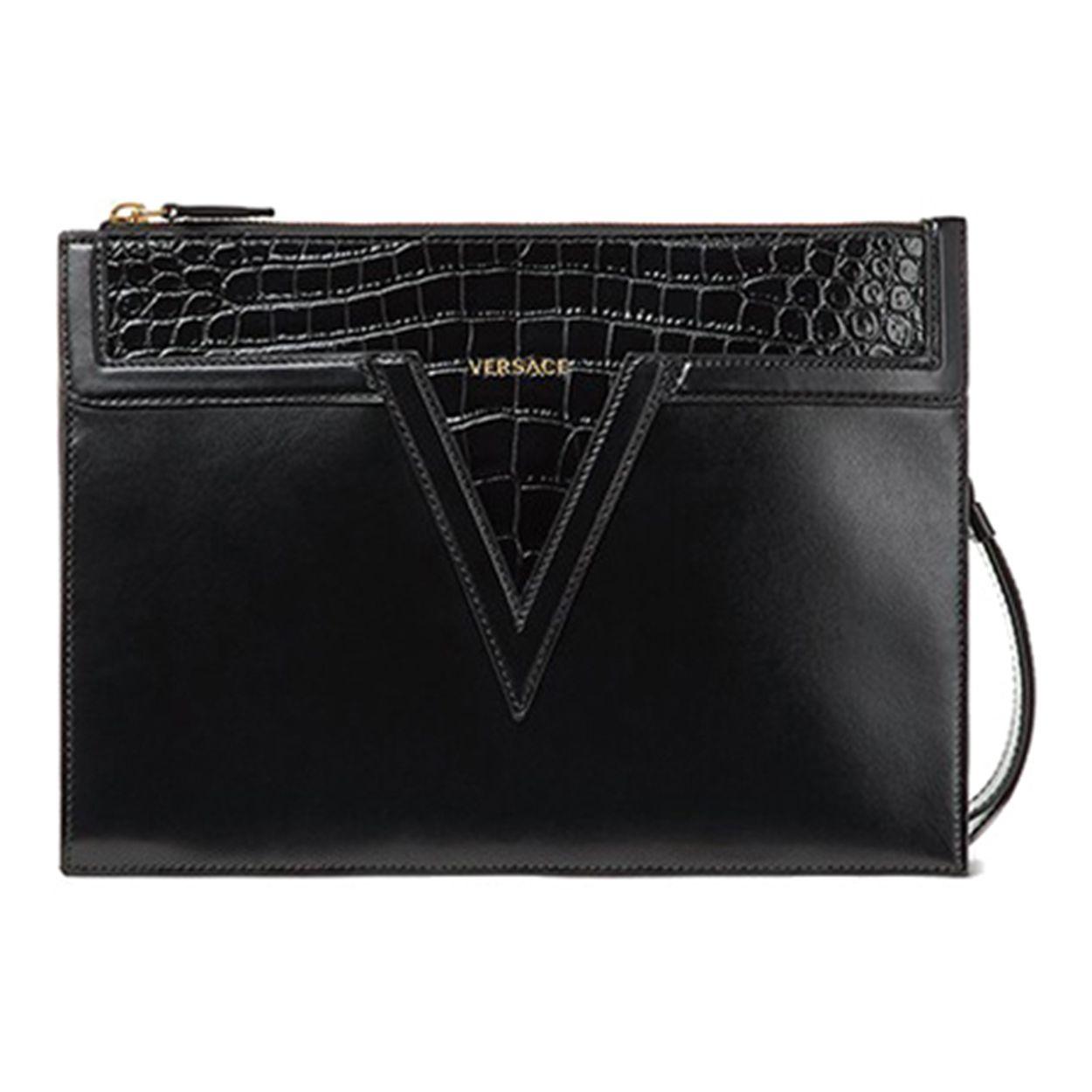 Versace Classic V Commute Fashion Large Capacity Bag Leather Clutch Men bags Black 1000826-1A02244-1B00V-UNICA Basic Set (Bag+Dust Bag)
Versace Classic V Commute Fashion Large Capacity Bag Leather Clutch Men bags Black 1000826-1A02244-1B00V-UNICA Basic Set (Bag+Dust Bag)