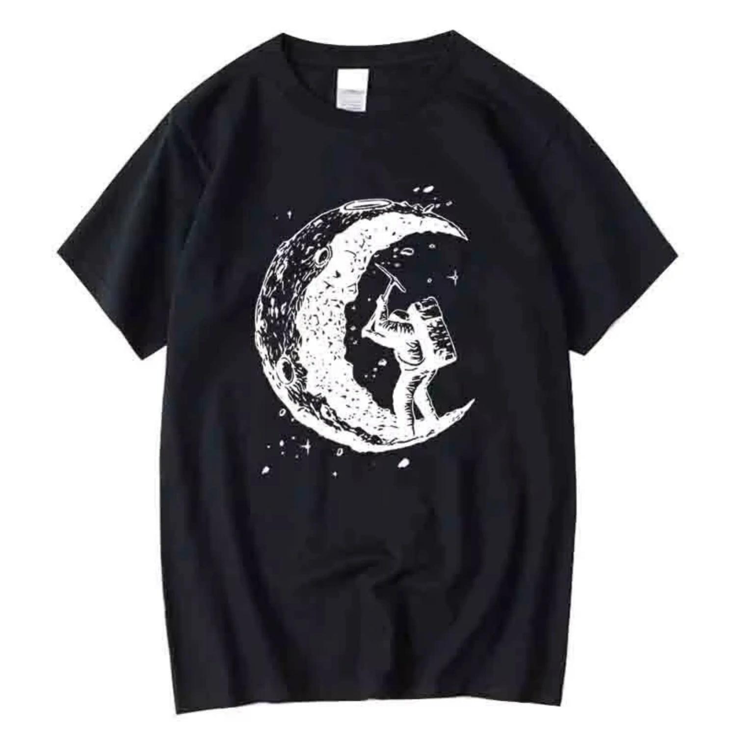s Cotton Retro Moon Working Print Casual Summer Daily Home Short Sleeve s T-shirt T-shirt Street Hip Hop T-shirt Top XXXXXL чорний
s Cotton Retro Moon Working Print Casual Summer Daily Home Short Sleeve s T-shirt T-shirt Street Hip Hop T-shirt Top XXXXXL чорний