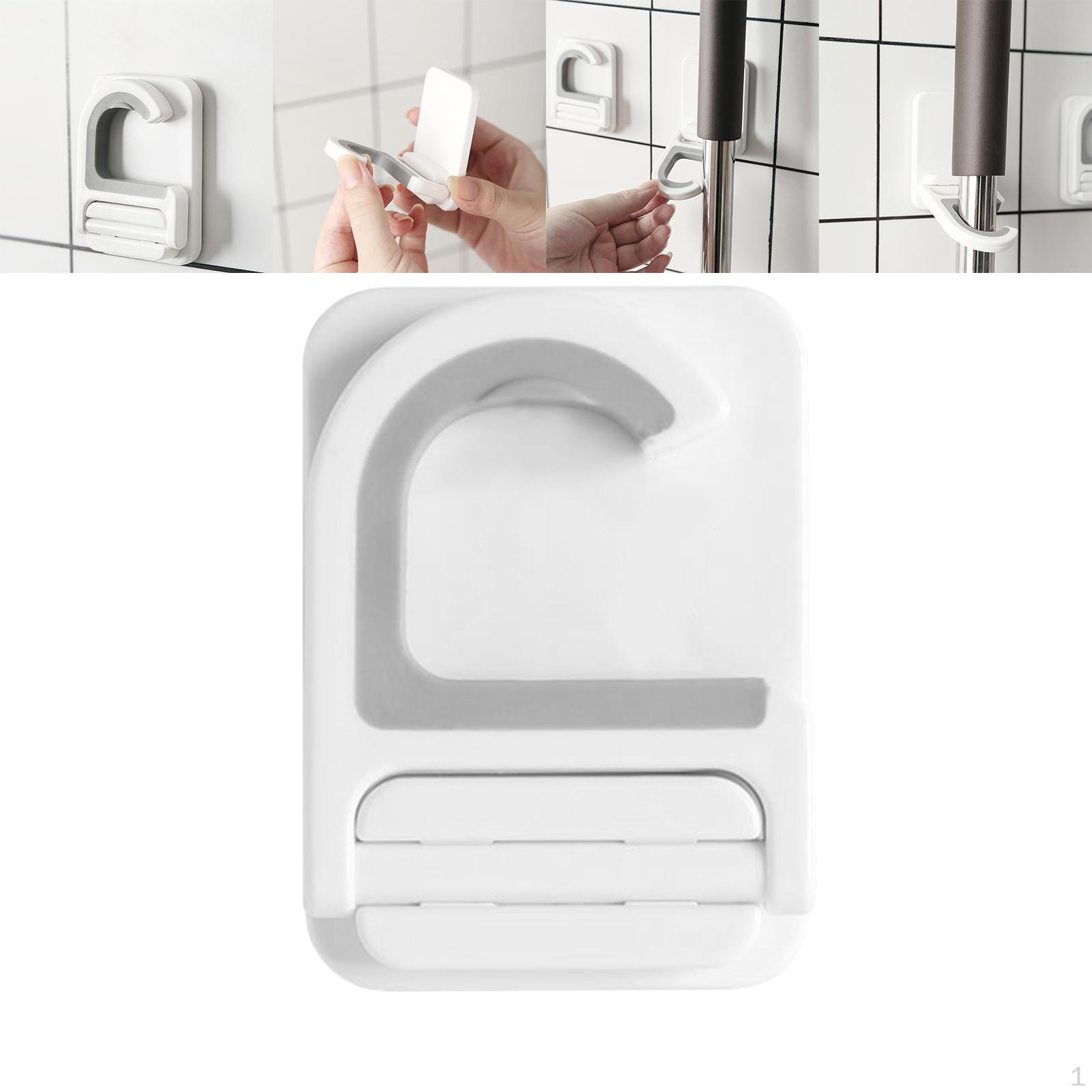 Wall Hanging Broom and Mop Holder No Punching Decorative Gadget Grippers Space Saving
Wall Hanging Broom and Mop Holder No Punching Decorative Gadget Grippers Space Saving