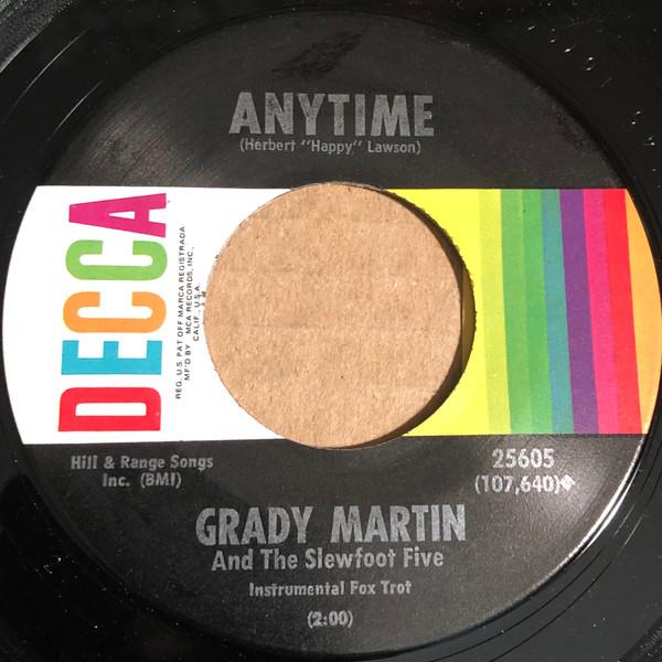 7inch Record GRADY MARTIN & THE SLEW FOOT FIVE - Anytime / Down The River Of Golden 25605 Decca 1963 US Jazz Used
7inch Record GRADY MARTIN & THE SLEW FOOT FIVE - Anytime / Down The River Of Golden 25605 Decca 1963 US Jazz Used