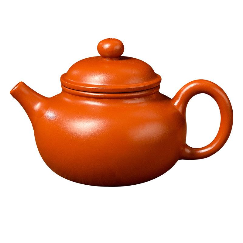 Маленький чайник ручной работы Чаочжоу из киноварной глины и фиолетовой глины, антикварный чайник Сиши горизонтальный, чайный набор для чая Кунг-фу