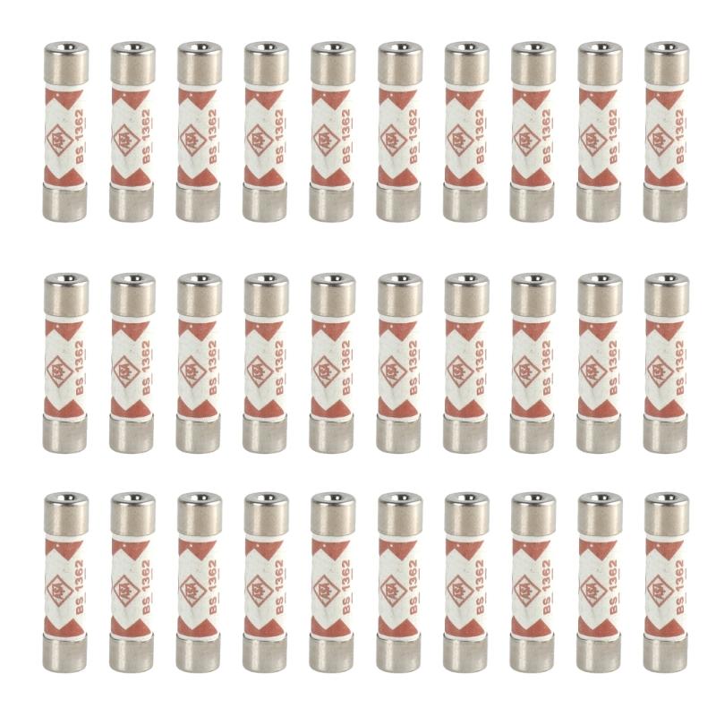 Set Of 30 Small 13Amp UK Fuses High Sensitivity Fuses Extension leads Fuses for Use In Extension Leads & Fused Outlets 1
Set Of 30 Small 13Amp UK Fuses High Sensitivity Fuses Extension leads Fuses for Use In Extension Leads & Fused Outlets 1